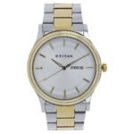 TITAN 1650BM03- Silver Dial Two Toned Stainless Steel Strap Watch