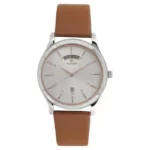 Titan 1767SL01 On Trend White Dial Leather Strap Watch