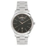 TITAN 1767SM02 - Workwear Watch with Black Dial & Stainless Steel Strap