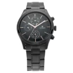 Titan 1805NM01 Workwear Watch with Black Dial & Black Metal Strap