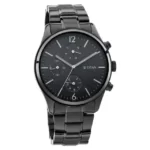 Titan 1805NM02 Workwear Watch with Black Dial & Metal Strap