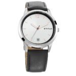 Titan 1806SL01 Workwear Watch with Silver Dial & Leather Strap