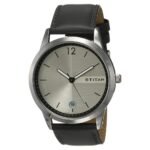 Titan 1806SL03 Workwear Watch with Silver Dial & Leather Strap