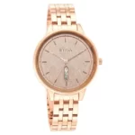 Titan 2648WM01 Workwear Rose Gold Dial Red Stainless Steel Strap Watch