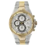 Titan 9308BM01 White Dial Multicoloured Metal Strap Watch