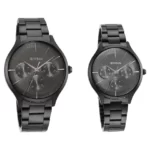 Titan 9400494204NM01 Bandhan Black Dial Stainless Steel Strap Watch